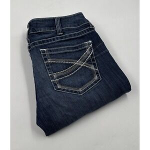 Ariat Women's 30 Dresden Real Mid-Rise Straight Ivy Denim Jeans